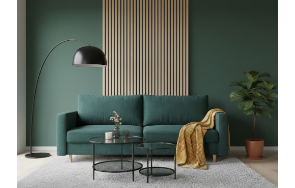 Sofa Harry letto 77 na sprężynach z funkcją spania i pojemnikiem